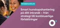 Smart kunskapshantering på ditt intranät